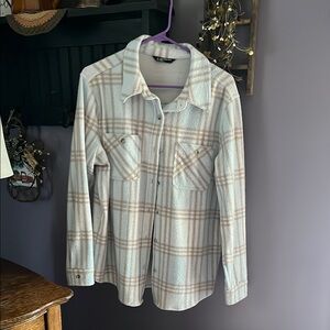 Plaid Button-Up Shirt
